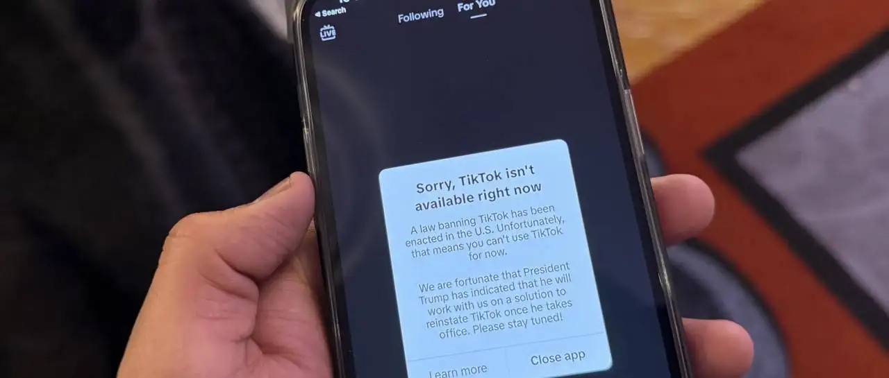 ¡Es oficial! TikTok dejó de funcionar en Estados Unidos
